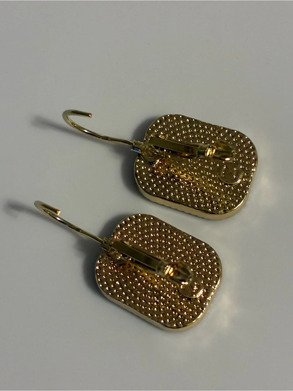 Vintage Black and Gold Drop Earrings